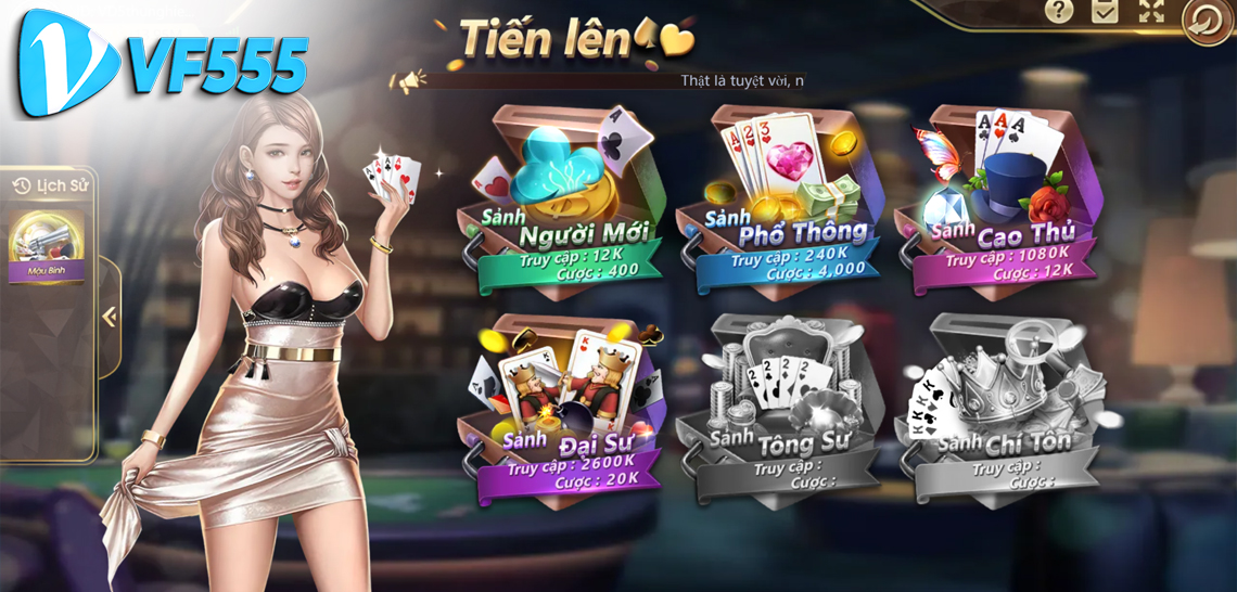 Giao diện Tiến Lên VF555